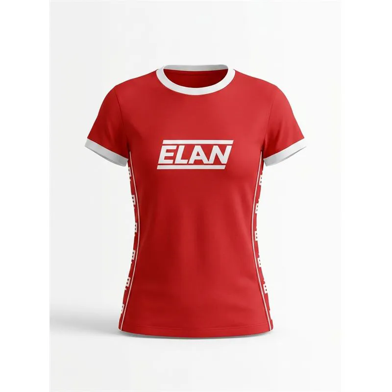 Ženska majica ELAN W T-SHIRT RETRO RED